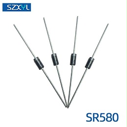 新亿利 厂家直销 直插SR580 肖特基二极管
