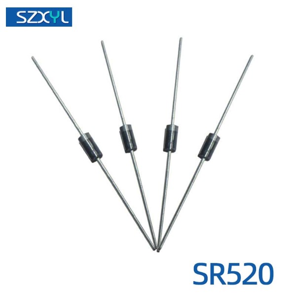 厂家直销 直插SR520 肖特基二极管
