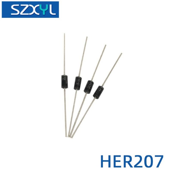 厂家直销 HER207高效整流二极管 封装DO-15