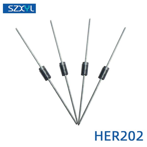 厂家直销 HER202 高效整流二极管 封装DO-15